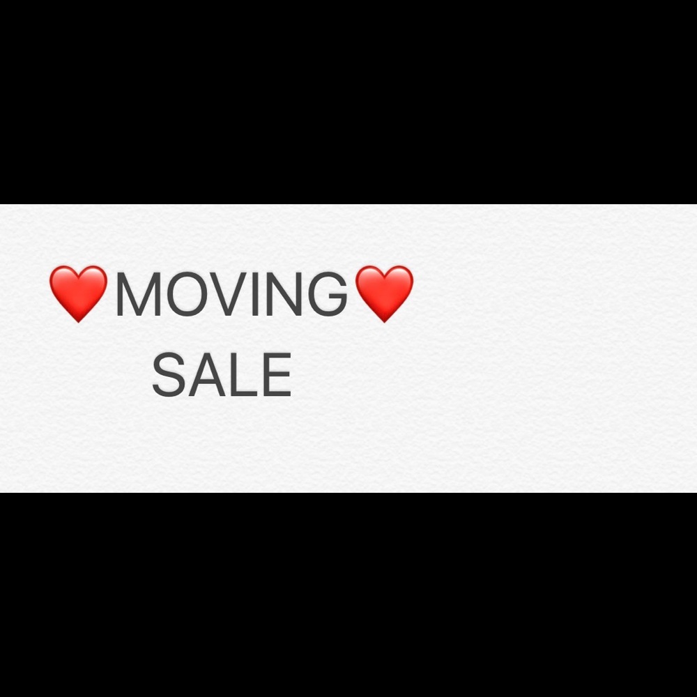 Moving sale